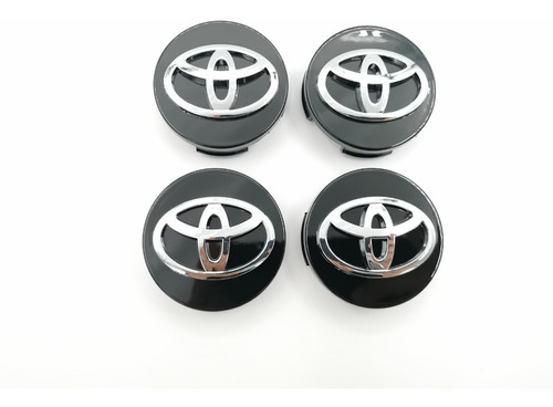 4 Tapas Centro De Rin Toyota Camry Prius Sienna 62mm Negro Foto 4