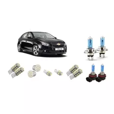 Kit 12 Lampadas Brancas Farol+milha+leds Smd Cruze 2011/2014