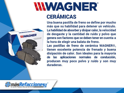 Jgo De Balatas Ceramicas Del Wagner Tracker L 4 1.6 96 Al 97 Foto 4