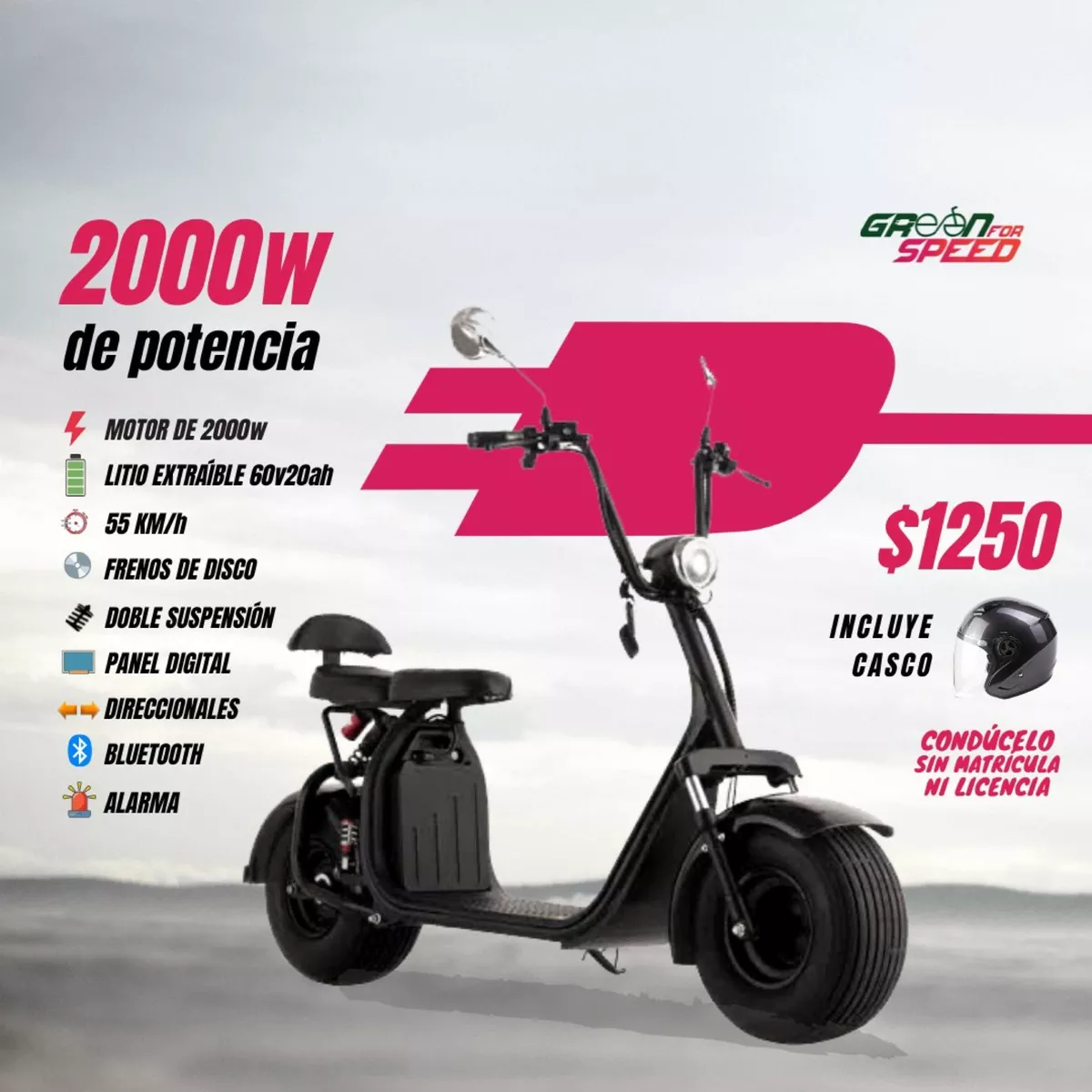 Moto Eléctrica 2000w