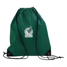 Morral Deportivo Fmf Selección Nacional De México Smbag-c22v Color Verde Diseño De La Tela Liso