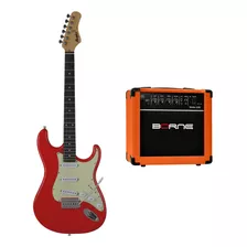 Kit Guitarra Memphis Stratocaster Mg-30 Basswood + Cubo 30w