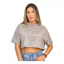 Cropped Blusa Feminina T-shirt Promoção