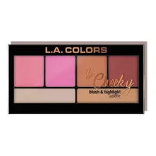 Paleta Rubor Iluminador Rostro Cheeky Maquillaje La Colors