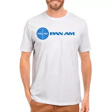 Camiseta Pan Am - Aviação - 100% Algodão