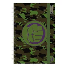 Caderno Colegial Capa Dura Hulk 80 Fls 1 Matéria