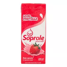 Leche Soprole 200cc Frutilla(6 Unidades) Super