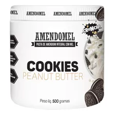 Amendomel Pasta De Chocolate Branco Com Cookies 500g