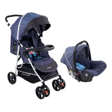 Coche+ Portabebe+ Silla De Carro Cutebbies Azul