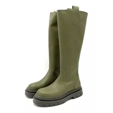 Botas Cuero Mujer Borcegos Dama Botitas Mdz Normandia