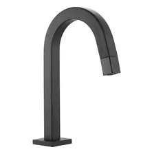 Torneira Lavatório Slim Tube Quadrada Baixa Preto Fosco 1/4v