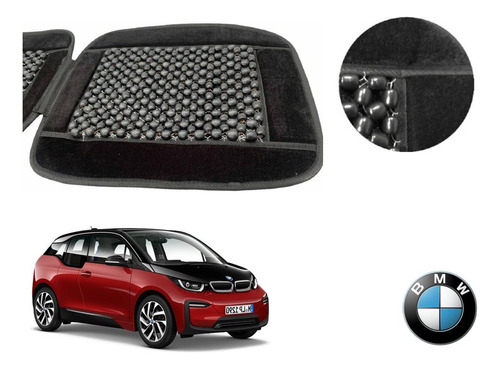 Respaldo Bolitas + Cubre Volante Piel Bmw I3 2014 A 2022 Foto 6