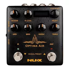 Nux Optima Air Pedal Preamp P/guitarra Acústica O Eléctrica Color Negro