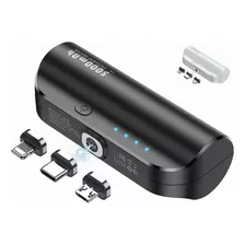 Power Bank Magnético 5000mah Inalámbrica 3 En 1 Ultracompact