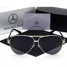 Óculos De Sol Mercedes Benz Metal Polarizado Uv400 Luxo