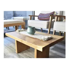 Mesa De Centro Madera Nativa / Casa Zaru / Madera De Castaño