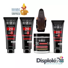 Kit 20 Ativos Em 1 Shampoo Cond Máscara E Defrizante