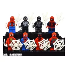 Set 8 Minifiguras Spiderman Hombre Araña Bloques Armables