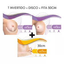 Kit Silicone T E Disco Para Seio E Fita 30cm Abdominoplastia