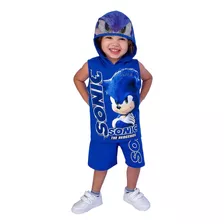 Conjunto Sonic Infantil Fantasia Aniversario