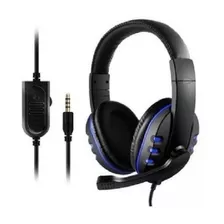 Headset Gamer Profissional Para Jogos Azul/preto