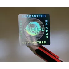 100 Lacres Selos De Segurança Holográfico Garantia 25x25mm