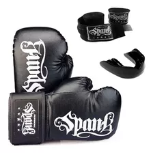 Kit Boxe Treino Muay Thai Infantil Luva Bandagem Bucal Spank