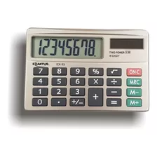 Calculadora Exaktus Ex-33 Color Plata