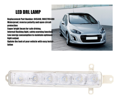 Lmpara Antiniebla De Luz Diurna 9802795580 Para Peugeot -z Foto 3