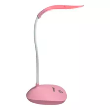 Lampara Velador Touch Luz Led Ajustable 3 Niveles Recargable Color De La Estructura Rosa