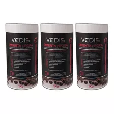  Kit 3 Creme Pimenta Negra Vedis Para Massagem Modeladora