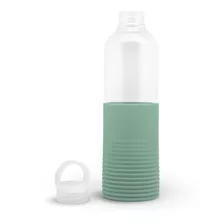 Botella Gato Store® Vidrio Borosilicato Funda Silicona 1 Lt