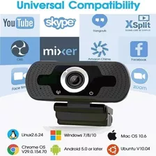 Cámara Web 1080p Full Hd 2.0 Con Micrófono Incorporado Y Usb