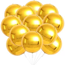 Globos Orbz Dorado 12 Piezas Aire O Helio 22 PLG