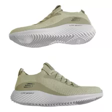 Tenis Caballero Skechers Casual Con Agujeta Beige Textil 52