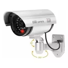 Par De Camara De Seguridad Falsa Exterior Luz Led (2 Un