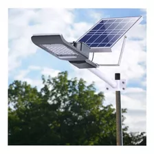 Lámpara Panel Solar Luminaria Alumbrado Publico 60w Led Ip65 Color De La Carcasa Gris Oscuro Color De La Luz Blanco Frío