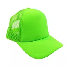 Gorra De Malla Publicitaria Unicolor Bordado Vinilo Textil 