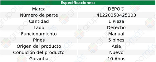 Faro Der Manual P/foco H1/h7 5 Pines Corsa 08 Al 12 Foto 4