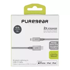 Puregear Cable 87w Mfi 3m Para iPhone 8 Normal Se 2020 2022