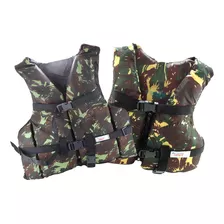 Colete Salva Vidas Piracema Camuflado 60kg Com Ziper