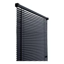 Persiana Para Quarto Escritório Sala Horizonta Pvc 140cm Cor Preto