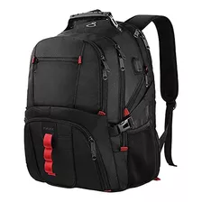 Mochila Extra Grande Compatible Con Tsa Para Ordenador Port