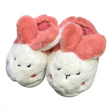 Pantufa Infantil Coelho Peluciada Inverno Quentinho Conforto