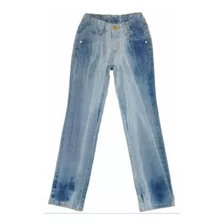 Calça Feminina Infantil Jeans Claro