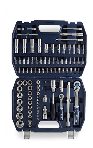 Set Llave Tubo Bocallaves Bremen 1/2-1/4 Mm 94pz 6380 Dgm Gris