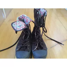 Zapatillas Altas Grisino De Gamuza Talle 32 Nena