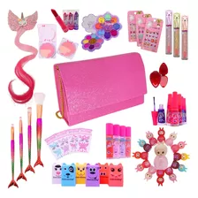 Mega Kit Maquiagem Infantil Menina + Bolsinha Blogueirinha