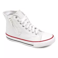 Tênis Street Star Canvas High Kids St0865 Branco