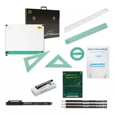  Kit Completo Tablero 40x50 Dozent Técnico Dibujo 23 Artic